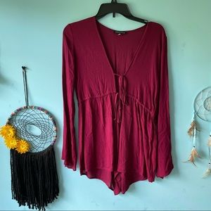 kendall & kylie double tie romper